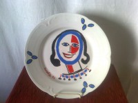 PLATO DE LOZA CARA MUJER